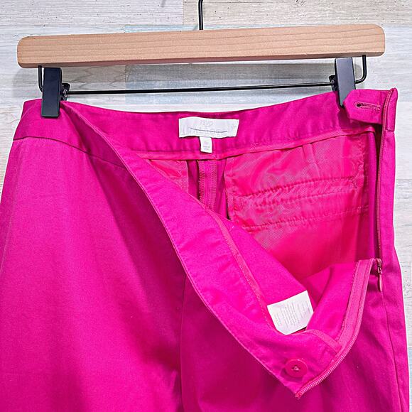 RSVP By TALBOTS Sateen Chino Pants Pink Crop Ankle Work Womens 8P 8 Petite - Picture 3 of 6